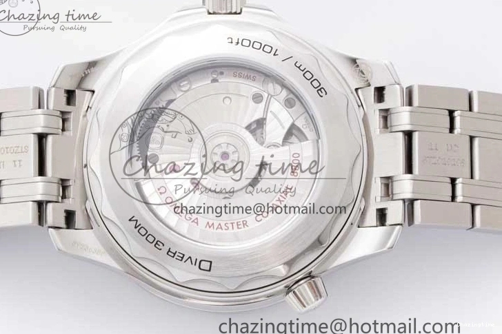 0201 Seamaster Diver 300M SS Blue Ceramic Bezel JVSF 1:1 Best Edition Blue Dial on SS Bracelet A SportInspired 7792